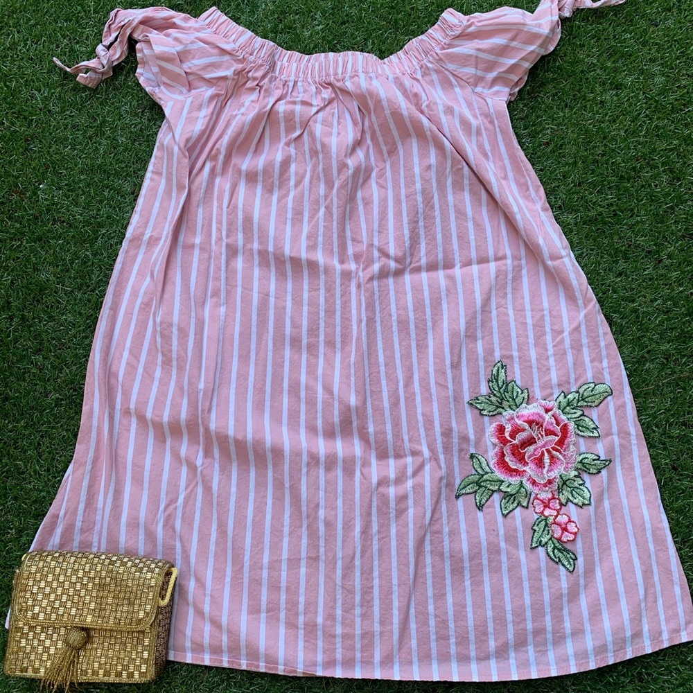 Off shoulder summer/fall dress 🌸🌺